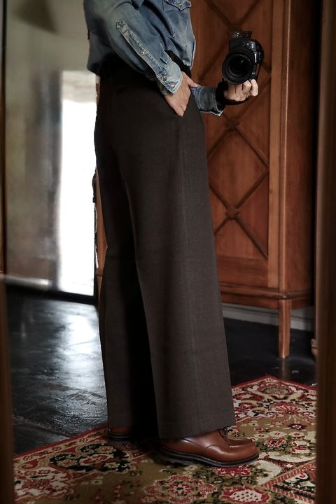 marka 26AW STROLL AROUND JACKET"BROWN BIRD’S-EYE"スタイル