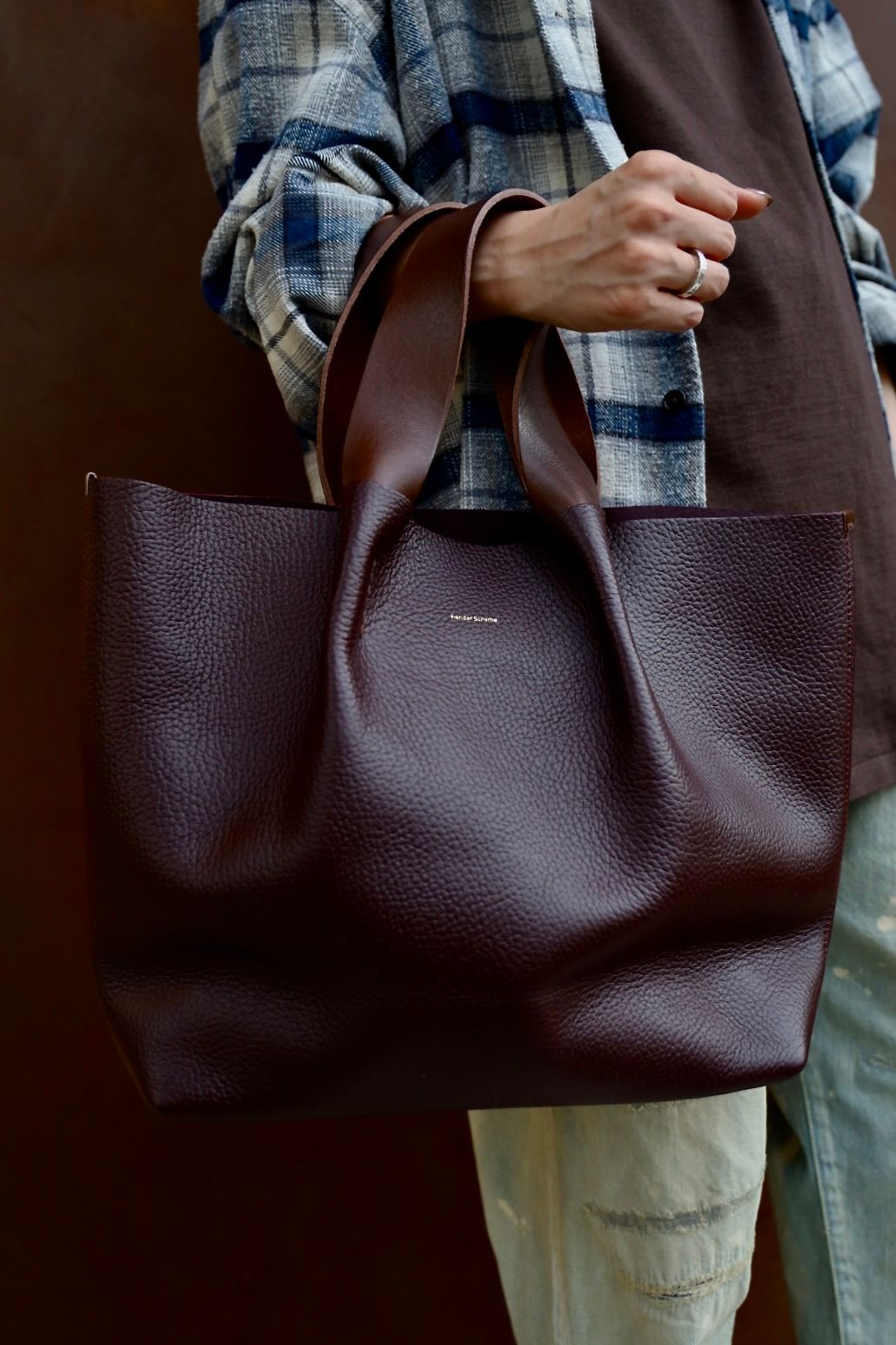 エンダースキーマ バッグ piano bag medium(mj-rb-pim)bordeaux
