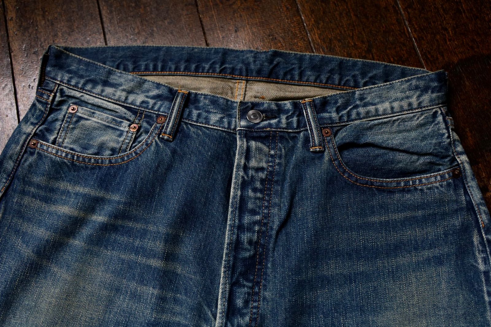 アプレッセ Washed Denim Wide Pants(AP-4002)INDIGO