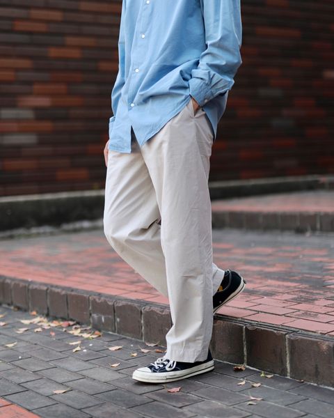 A.PRESSE 新作High Density Weather Cloth Trousersスタイル