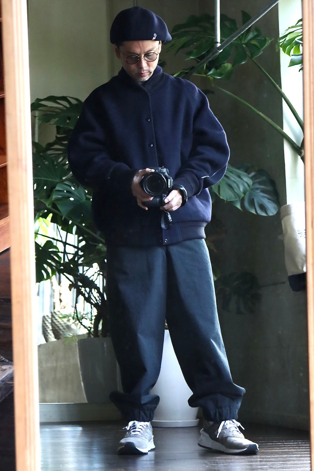 イズネス 22AW WOOL CASQUETTE is-ness×CPH (1004ACHAT01)NAVY