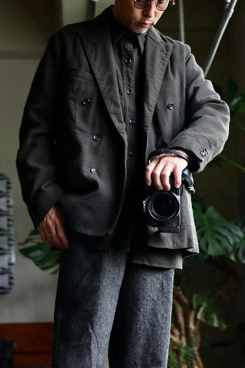 アプレッセ22FW Double Breasted Jacketスタイル.2022.9.26.