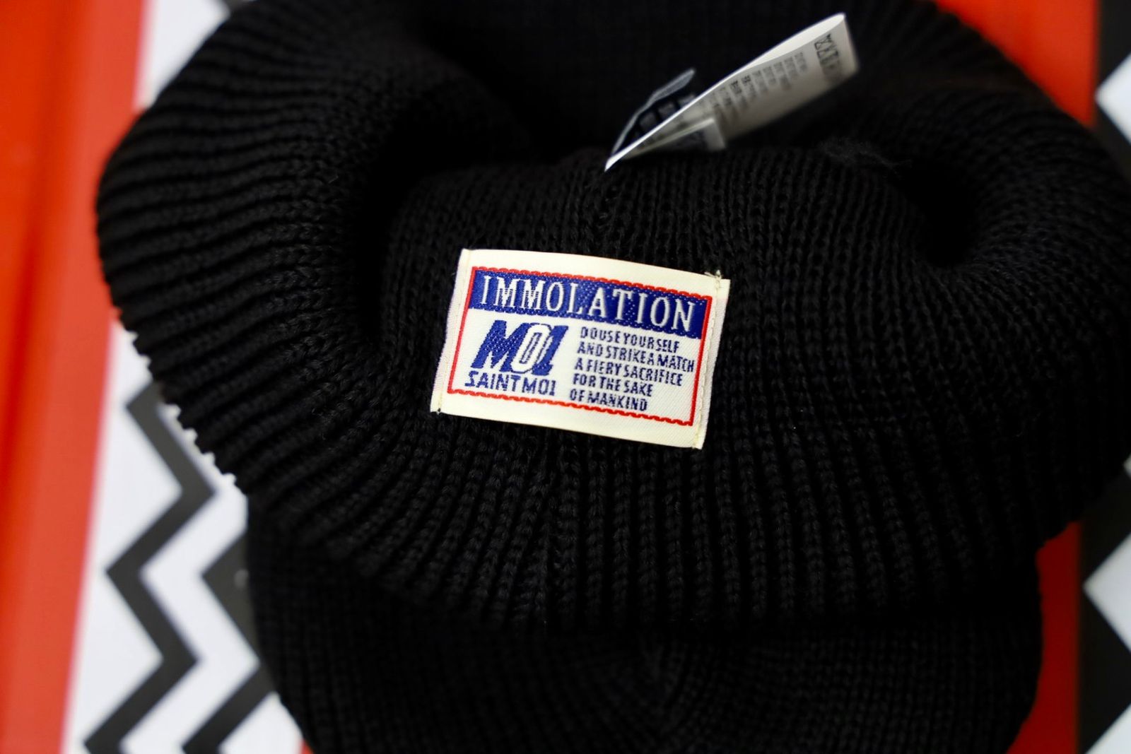 セントマイケル 26SS BH_KNIT CAP/SAINTY HUNTER(SM-MK8-0000-C38)BLACK