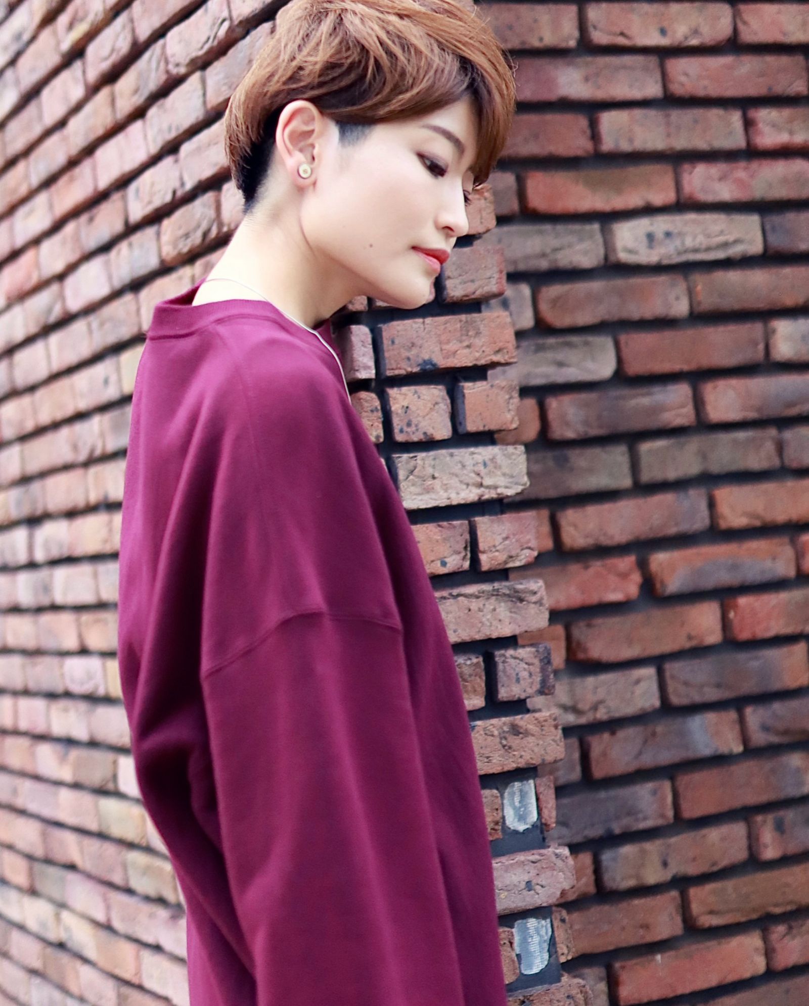 ATON 23SW NATURAL DYED URAKE OVERSIZED PULLOVER style.2023.8.1