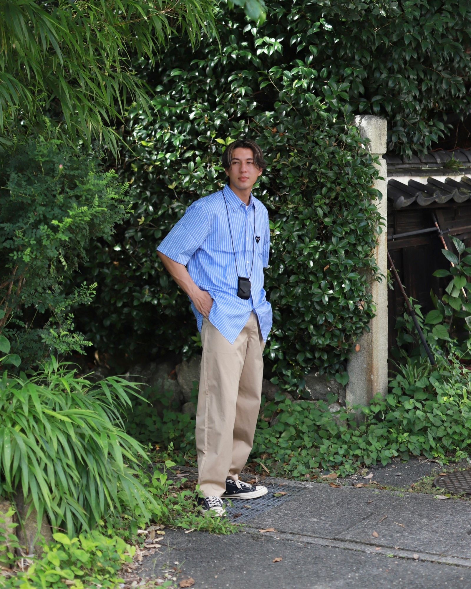 PLAY COMME des GARCON 23SS STRIPE S/S SHIRT スタイル