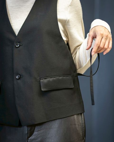 Graphpaper Cotton Cupro Back Satin Gilet STYLE 2025.09.22