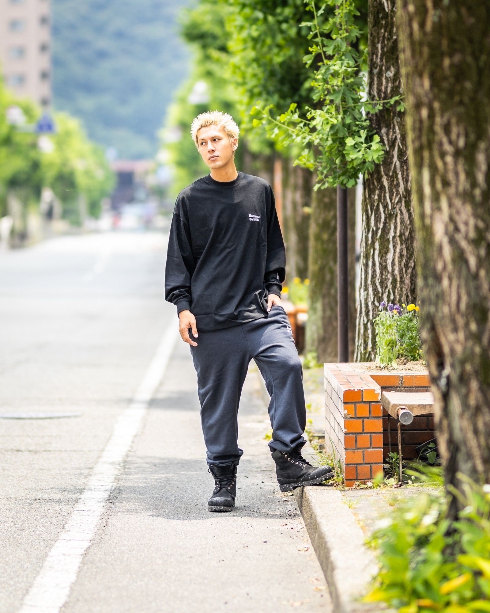 FreshService VIBTEX for FreshService L/S CREW NECK TEE MARK