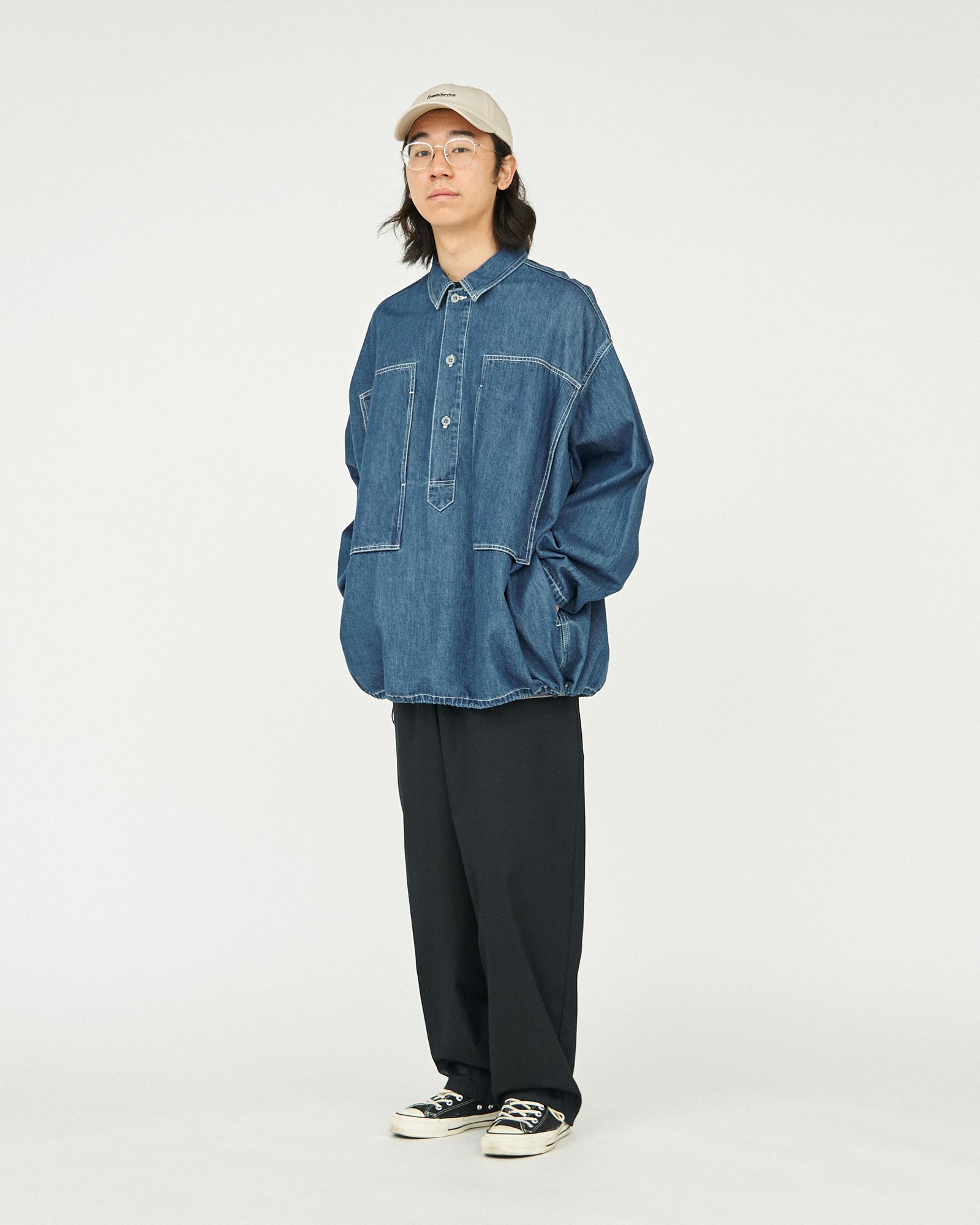 フレッシュサービス DENIM PULLOVER SHIRT(FSC251-50135FI)FADE INDIGO☆2月22日(土)発売！