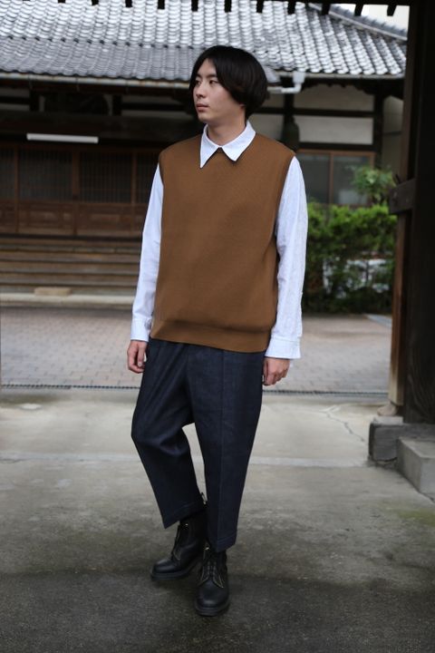 COMME des GARCONS HOMME 綿ナイロンウェザーフーデッドコート"KAHKI"style.2020.9.13.