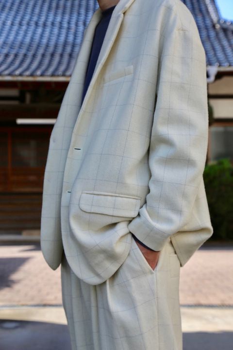 Dulcamaraリフレクターツイードセットアップ"off White"Style.2020.10.27.