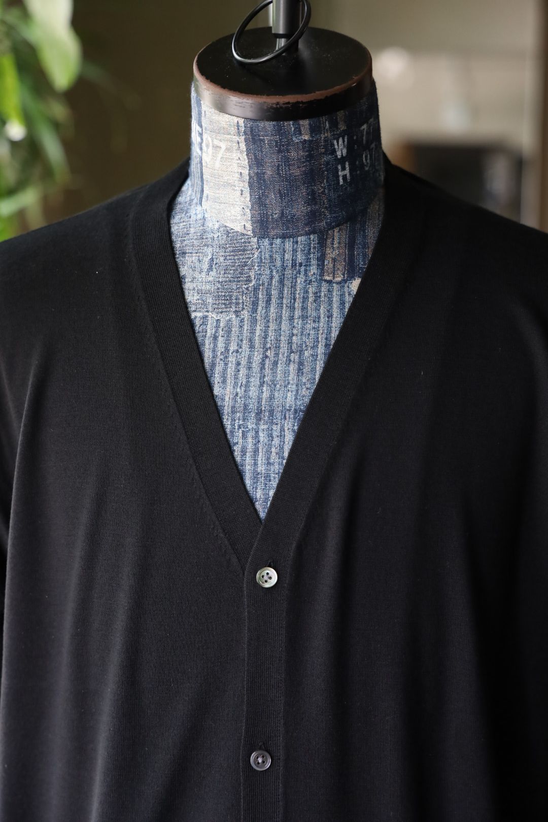 グラフペーパー25AW High Gauge Knit Oversized Cardigan(GU253-80207B)BLACK☆8月23日(土)発売!!