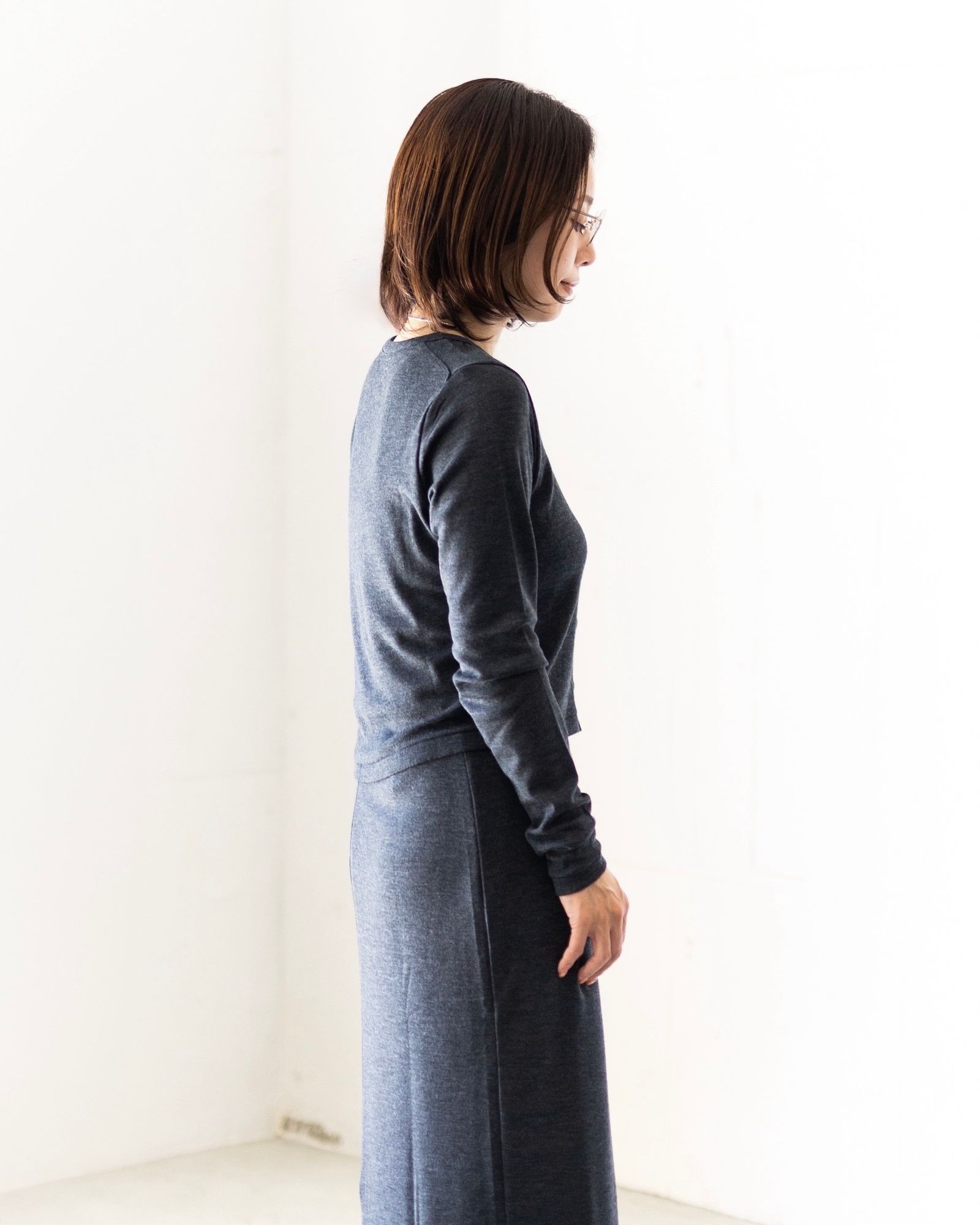 blurhms 25FW  Wool Rib Cardigan style.2025.08.07