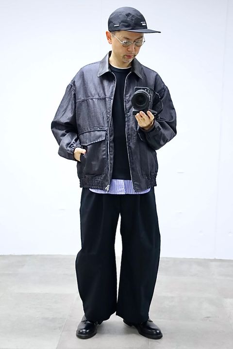 COMME des GARCONS HOMME 26SS ウールラミーギャバジンジャケットスタイル