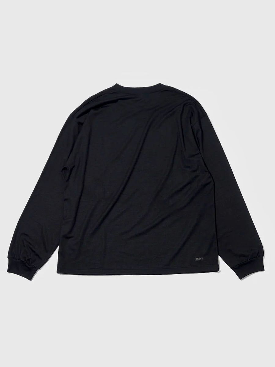 セダンオールパーパス23FW OG LOGO WOOL JERSEY L/S TEE(SD23F-CT02)BLACK
