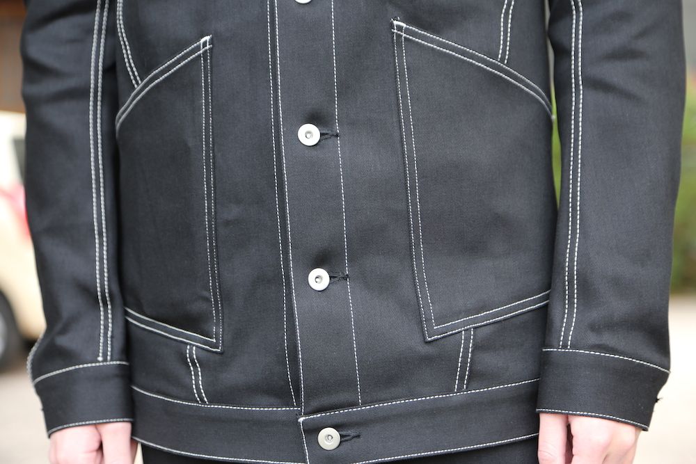 sulvam 2021SS Mens slim denim jacket & Mens boots cut denim pants style.2020.12.19.
