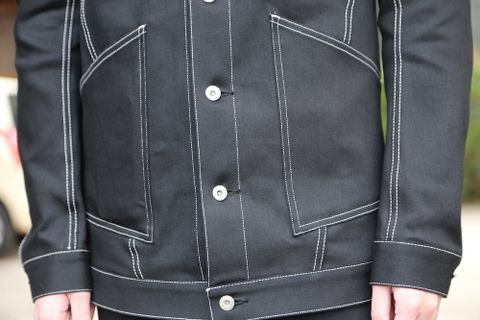 sulvam 2021SS Mens slim denim jacket & Mens boots cut denim pants style.2020.12.19.