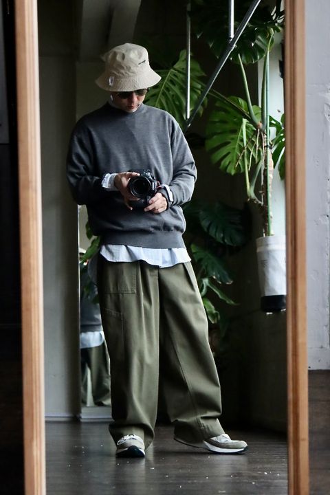 A.PRESSE 23SSパンツ USAF Hemmed Bottoms(23SAP-04-14M)OLIVEスタイル
