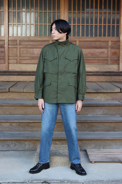 CIOTAスビンコットンムラ糸バックサテンM43フィールドジャケットKHAKI style.2021.8.30.