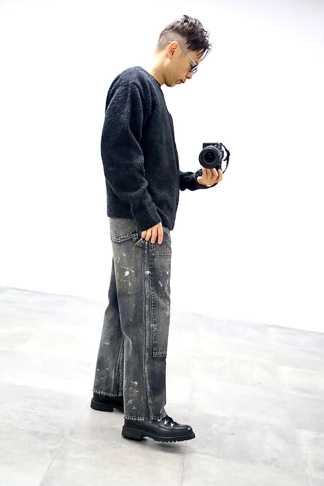 BOW WOW 25FWバウワウ  DUCK PAINTER PANTS AGED(BW252-DPP)AGED BLACK