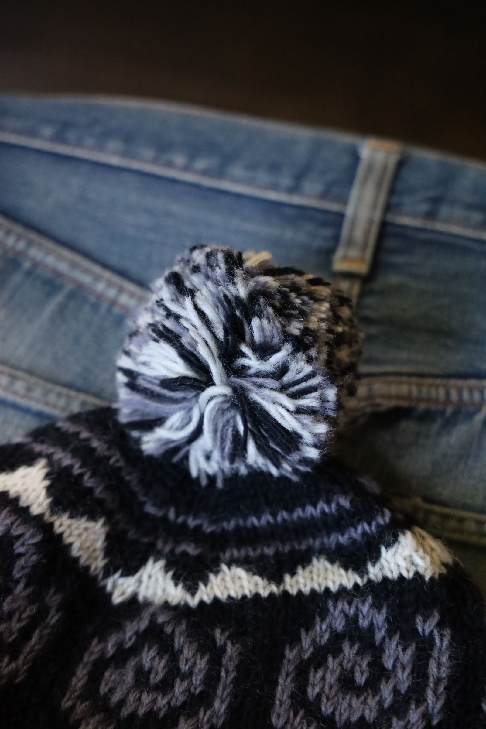 セダンオールパーパス FW24 Vortex Hand Knit Beanie(SD24F-CP06)BLACK☆11月9日(土)新作発売！