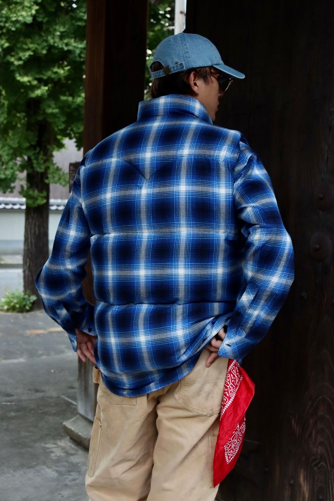 RAFU23AW RMFC DOWN VEST W/EMB'D "BLEU"スタイル