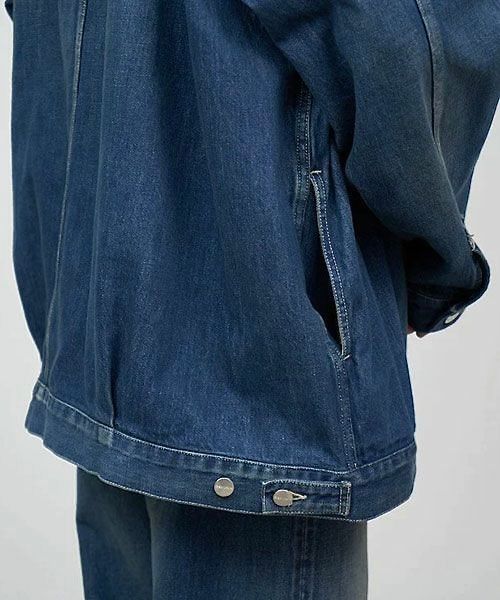 グラフペーパー 25AW Selvage Denim Jacket(GU253-20054DB)INDIGO_DARK FADE