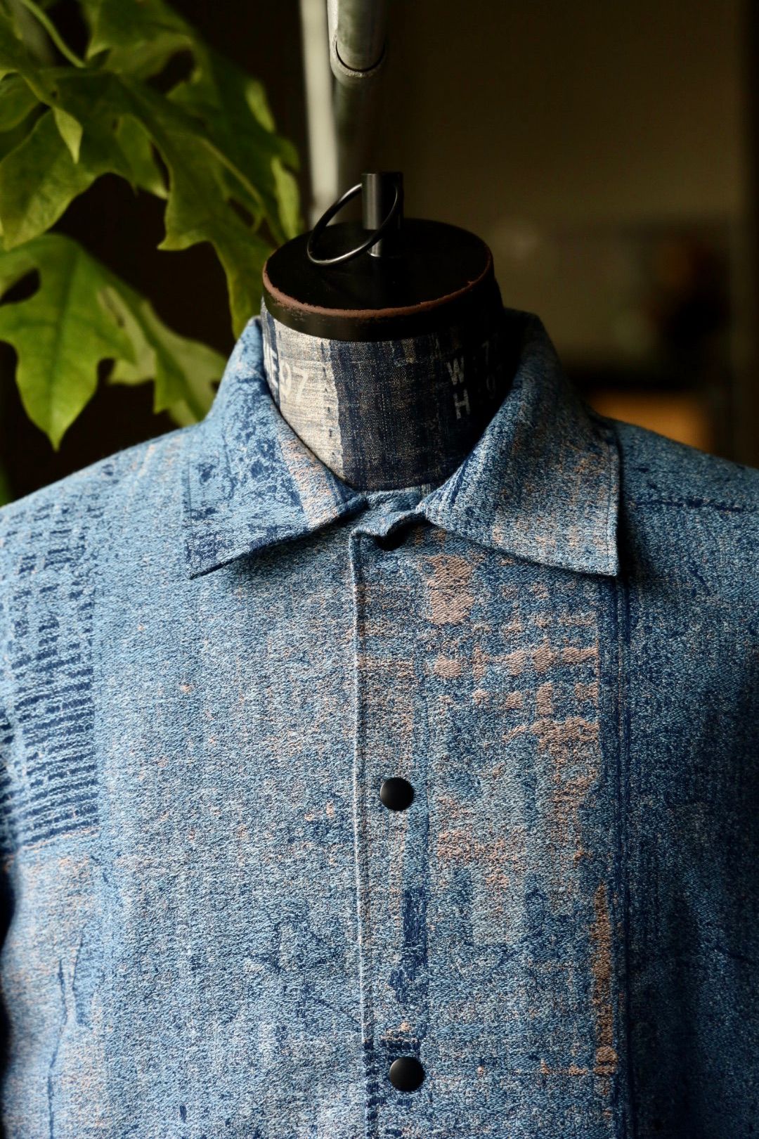 ファンダメンタル デニムシャツ BORO JAQUARD COACH 3YR WASH(FA25JK47U)INDIGO☆新作発売！