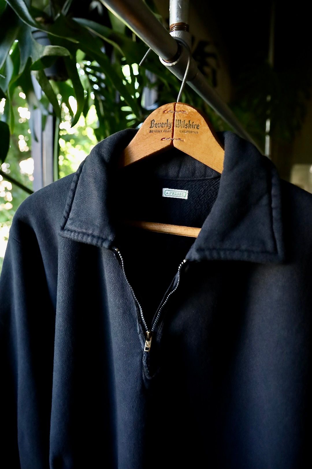 アプレッセ Vintage Half Zip Sweat Shirt (24AAP-05-08K)BLACK☆8月24日(土)発売！