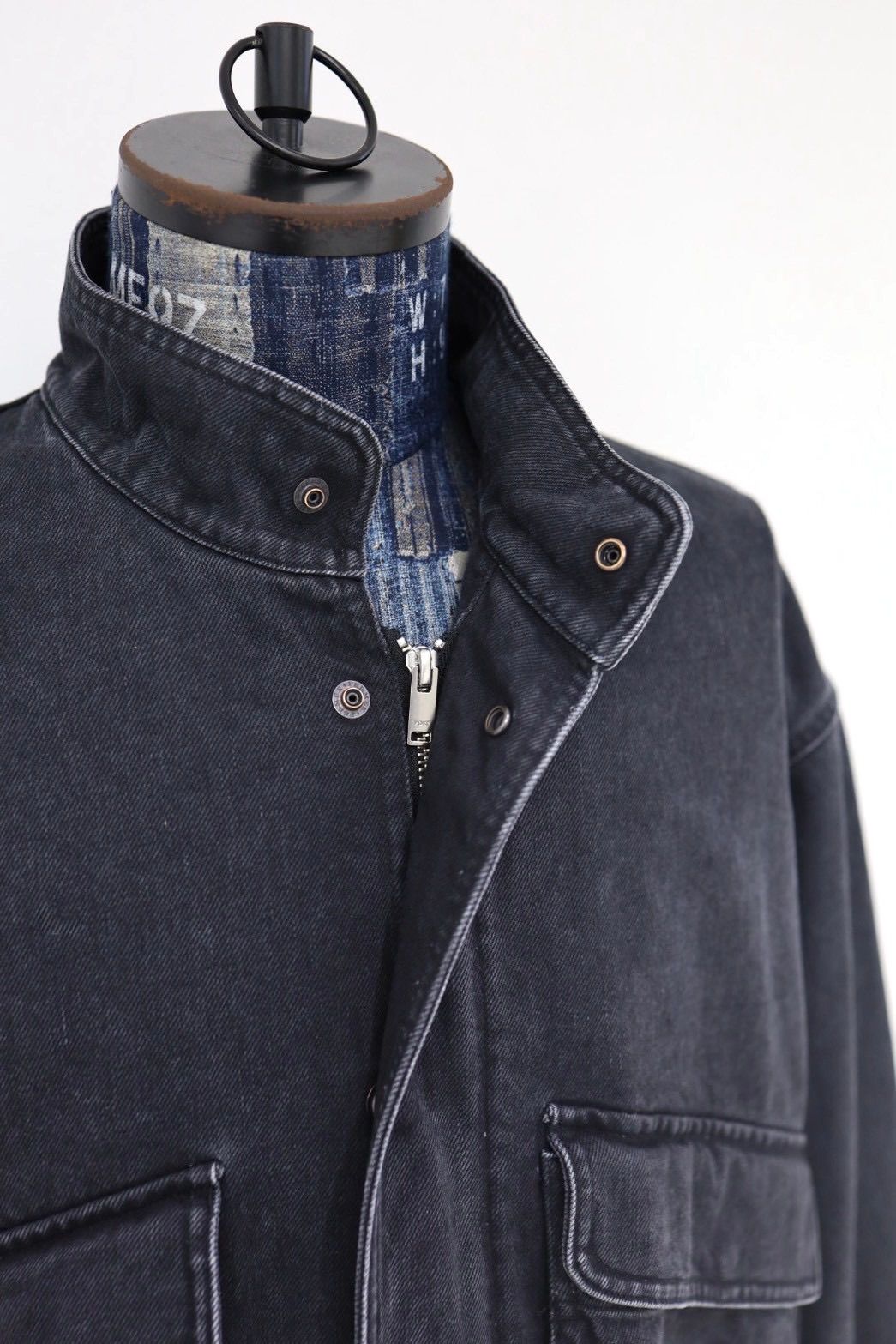 YOKE 26SS Cotton Denim Stand Collar Blouson(YK26SS01180B)BLACK☆4月11日(土)発売！