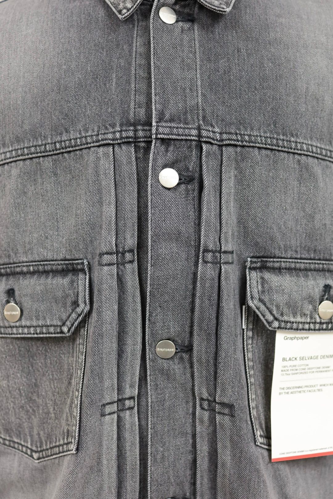 グラフペーパー Selvage Denim Jacket(GU261-20054LB)BLACK_LIGHT FADE★1月24日(土)発売！