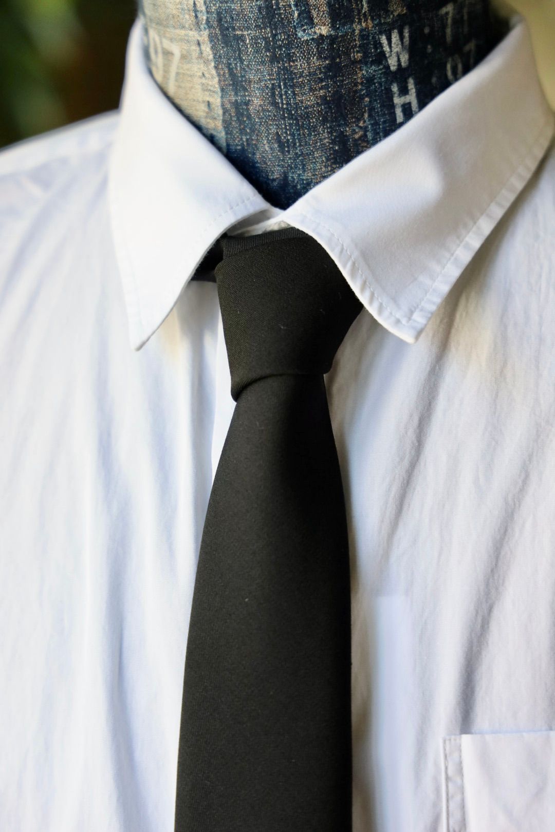 グラフペーパー Scale Off Wool Necktie(GU253-90178B)BLACK☆8月23日(土)発売！