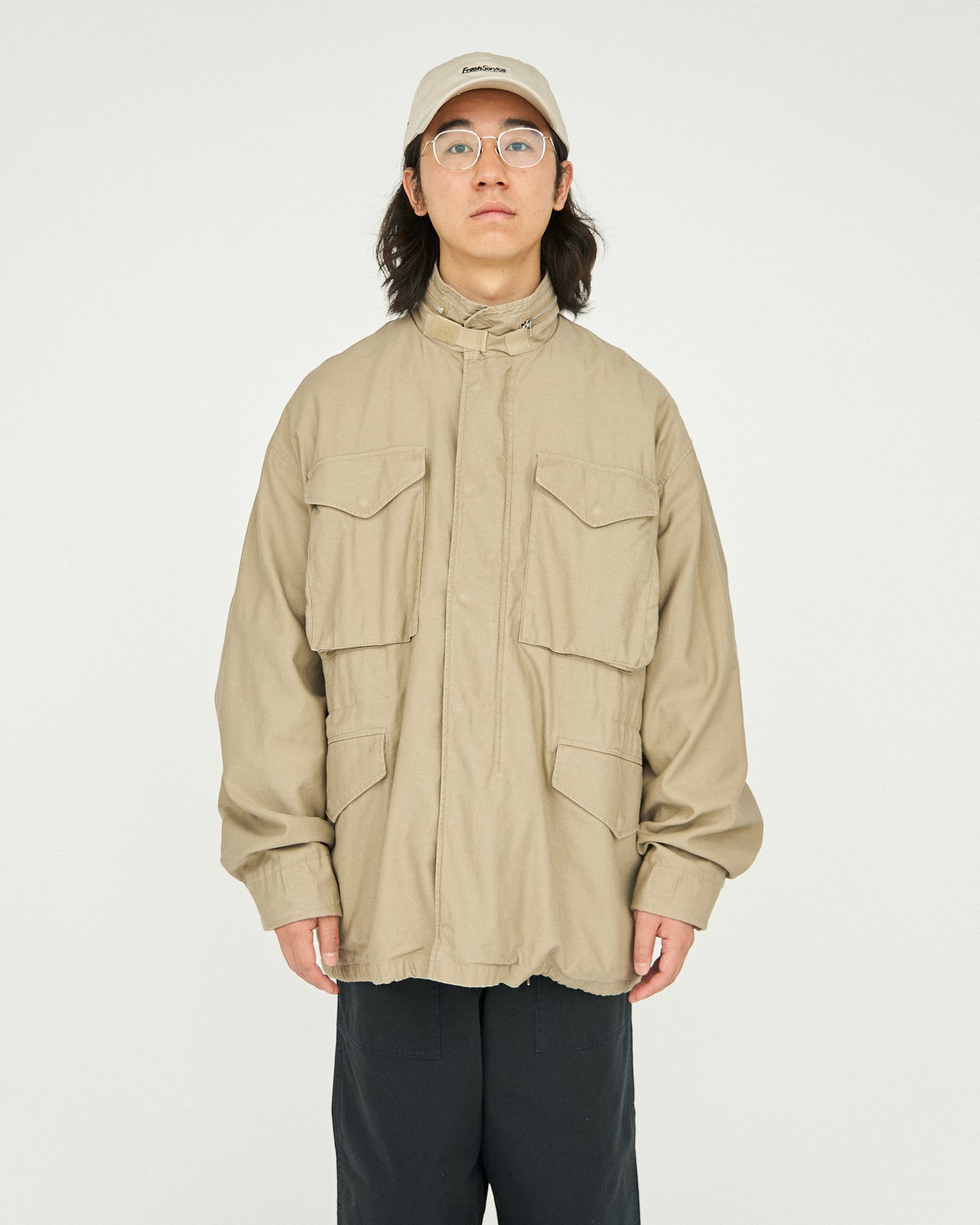 フレッシュサービス BACK SATEEN FIELD JACKET(FSC251-20136)TAN