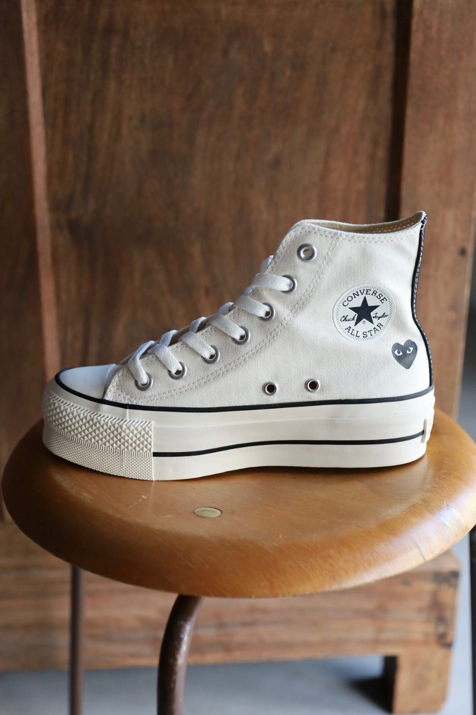 プレイコムデギャルソン PLAY CONVERSE CHUCK TAYLOR(AZ-K124-001-2)WHITE
