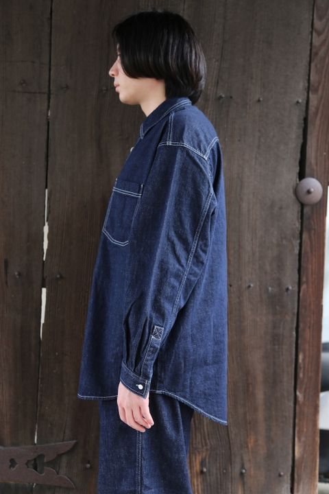 Graphpaper Denime Regular Collar Shirt style.2021.3.13.