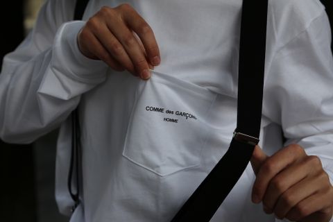 COMME des GARCONS HOMME エステルツイルカーゴパンツ製品染(HG-P004-051) style 2021.02.07.
