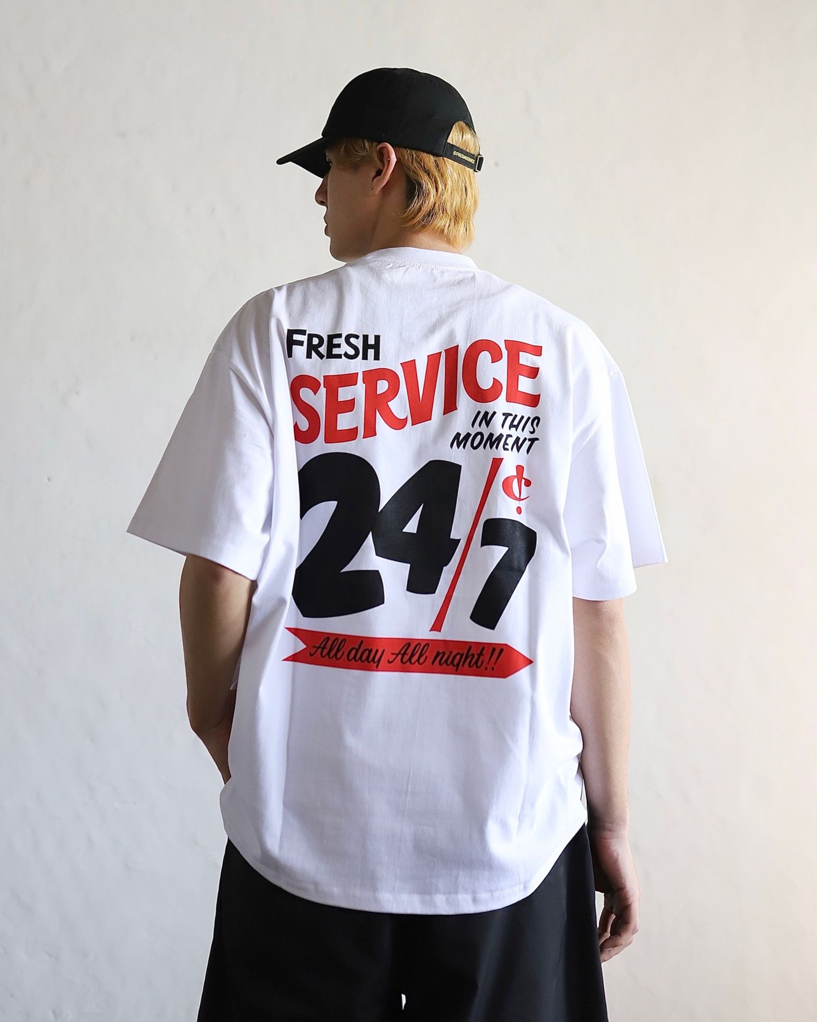 FreshService 24SS CORPORATE PRINTED S/S TEE "All Day All Night" style 2024.3.8
