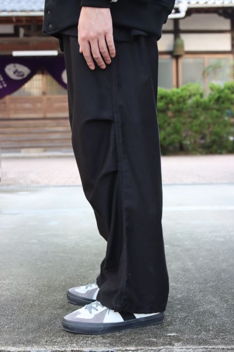Graphpaper Scale Off Melton Stadium Jacket"BLACK"style