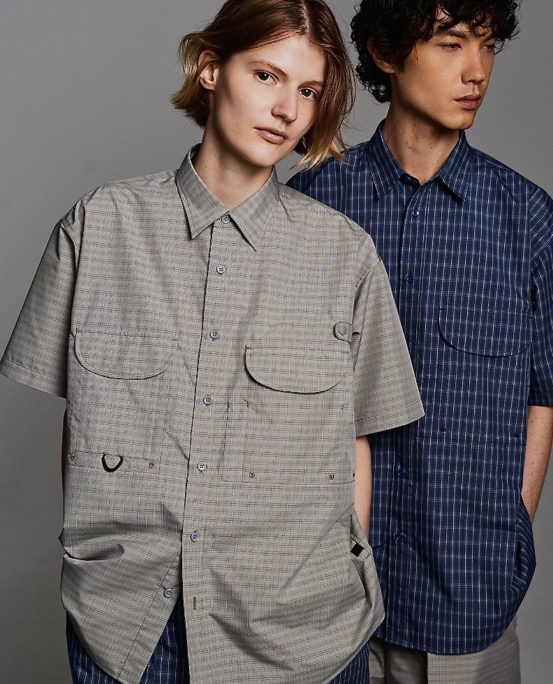 DAIWA PIER39(ダイワピア39) TECH FISHING SHIRT S/S SUMMER PLAID(BE-70026)SAGE GRAY☆2月21日(土)発売！