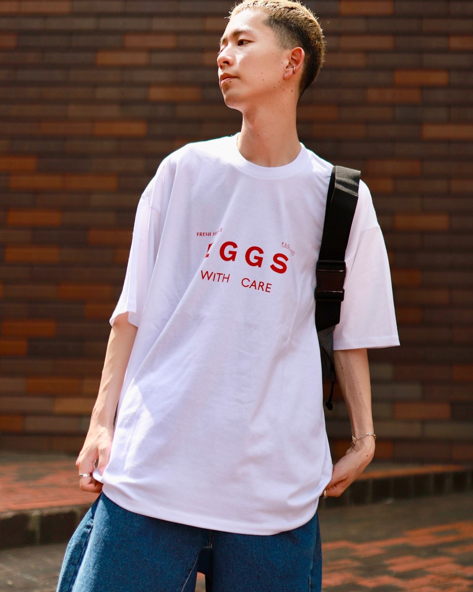 FreshService フレッシュサービス 23SS FS PRINTED TEE ”EGGS”スタイル
