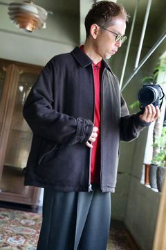 COMME des GARCONS HOMME 26FW ウールライトリバーシブルキルティングジャケット"BROWN"スタイル