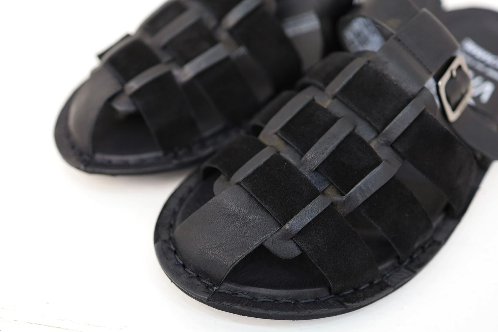 コムデギャルソンオム26SS ステアスムース×スウェードサンダル(HQ-K106-001)BLACK×BLACK☆4月3日(金)発売！