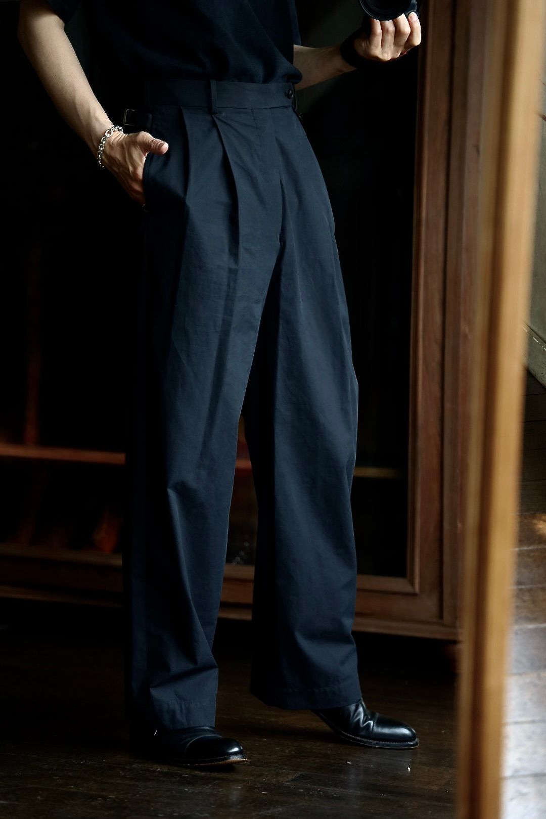アプレッセ 25SS High Density Weather Cloth Trousers(25SAP-04-15H)BLACK☆4月26日(土)発売！
