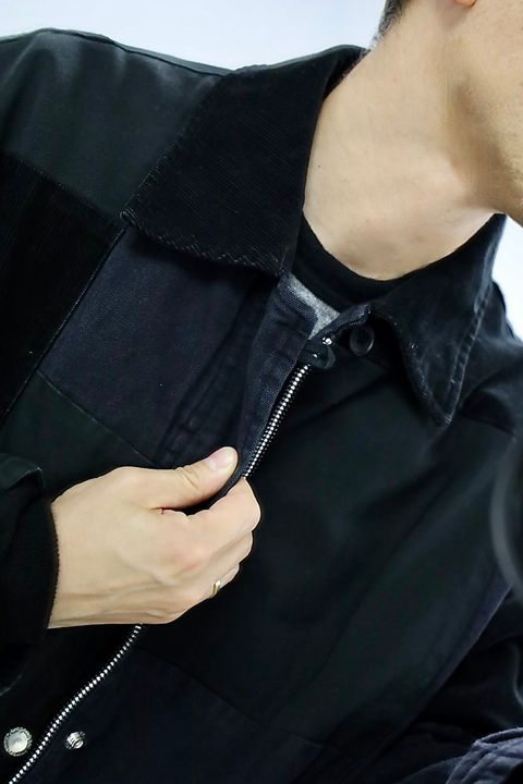 COMME des GARCONS HOMME 異素材パッチワークジャケットスタイル