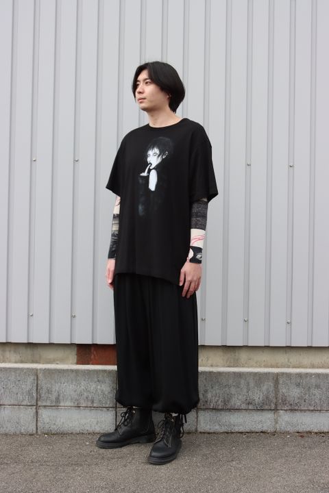 Yohji Yamamoto MAHABARA PLAIN STITCH WOMAN PRINT SHORT SLEEVES style.2022.1.30 ※2月2日発売