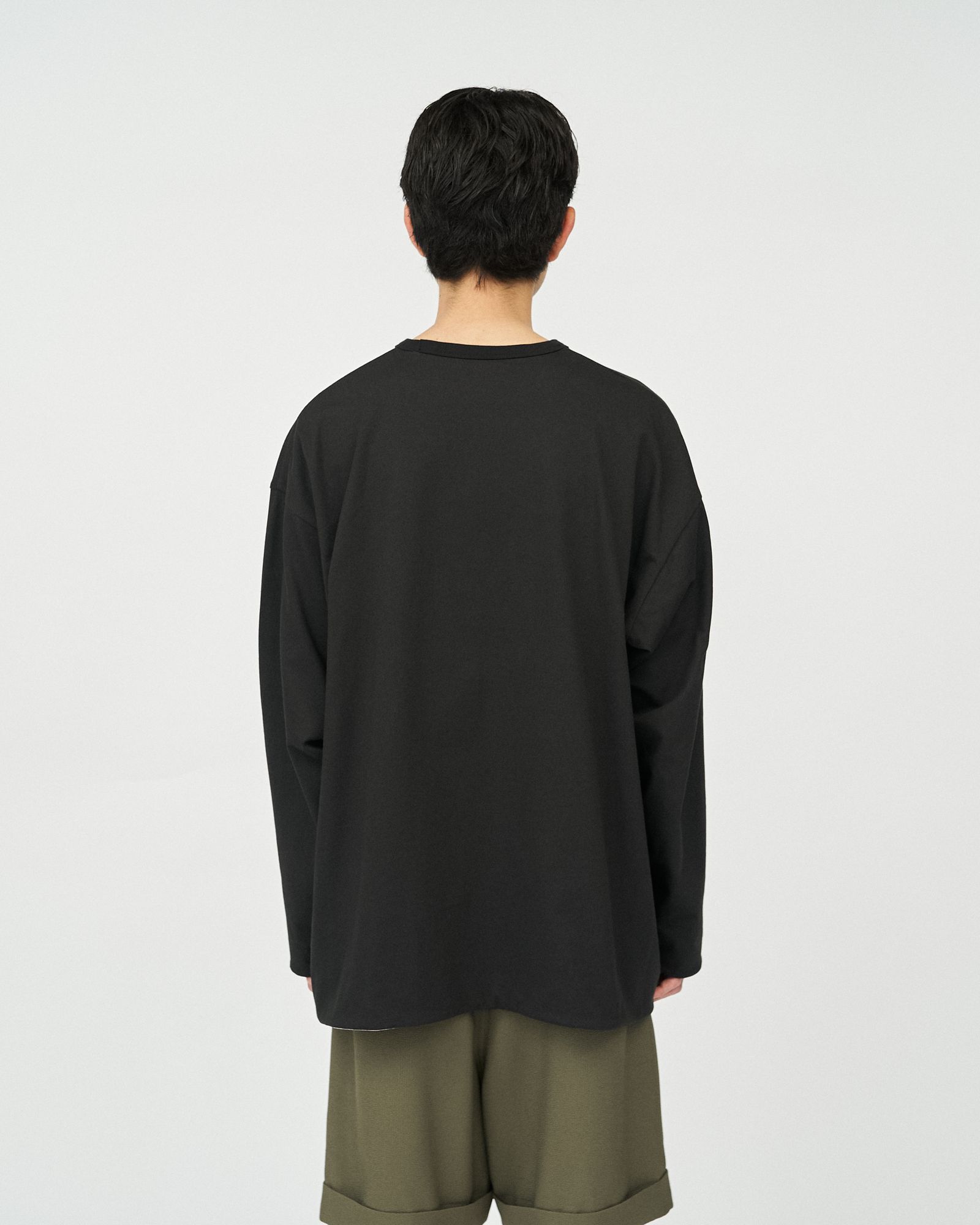フレッシュサービス REVERSIBLE L/S TEE (FSC252-70041)BLACK