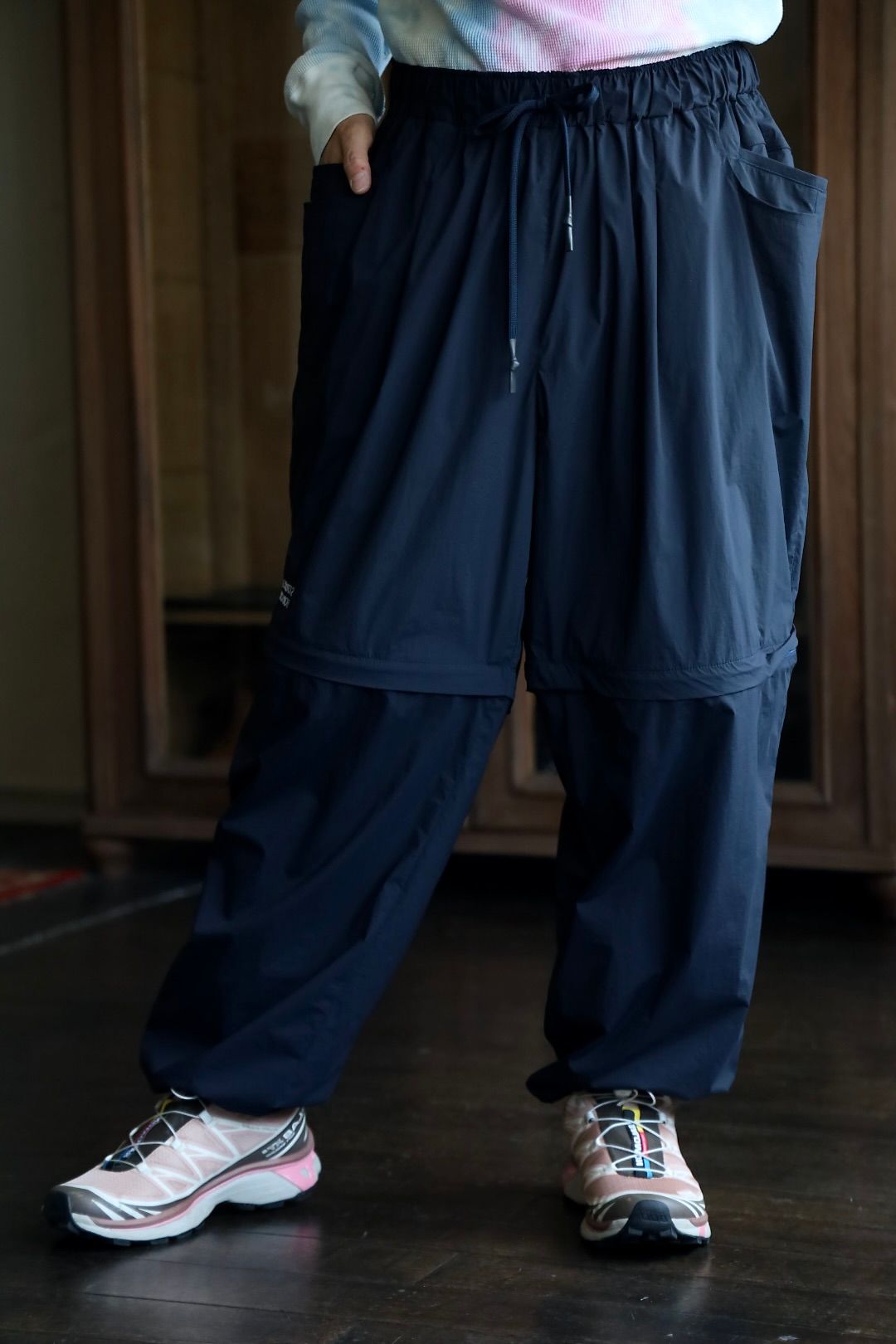 S.F.C 25SS エスエフシー SUPER WIDE DETACHABLE PANTS (SFCSS25SPP01)Navy☆5月10日(土)発売！