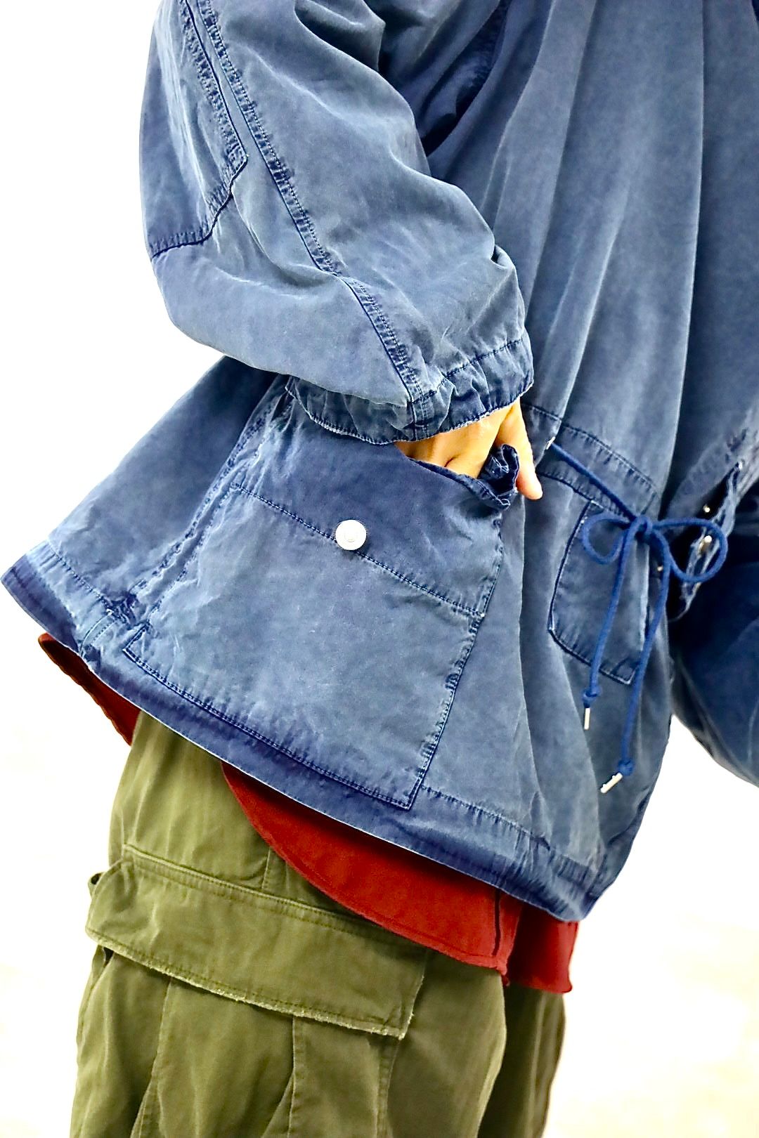 A.PRESSE 2026 STYLE1 Vintage Royal Navy Smockスタイル