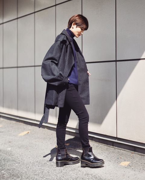 blurhms 新作Wool Ramie Motorcycle Jacket style.2023.10.20