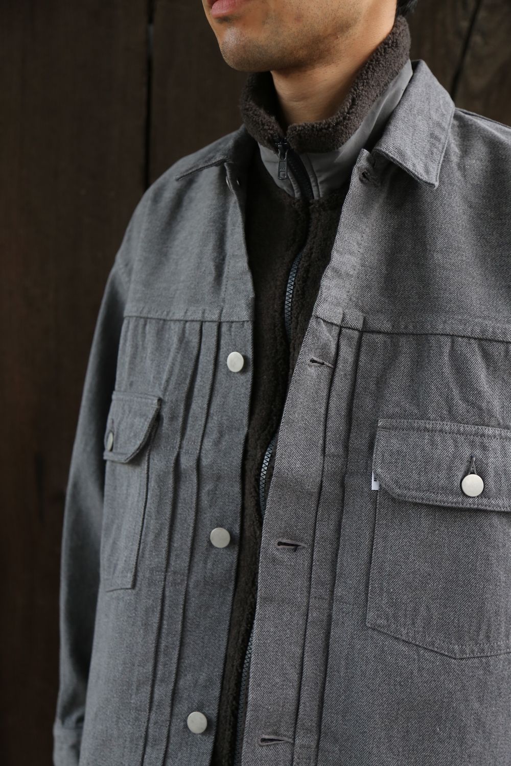 Graphpaper Colorfast Denim Blouson&Colorfast Denim Two Tuck Pants"GRAY"Style.2020.11.13.