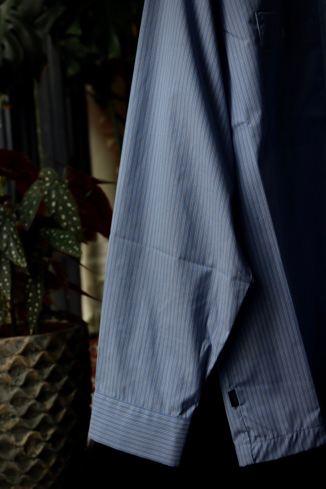 セダンオールパーパス23FW OVAL LOGO WORK SHIRT(SD23F-SH01)BLUE STRIPE